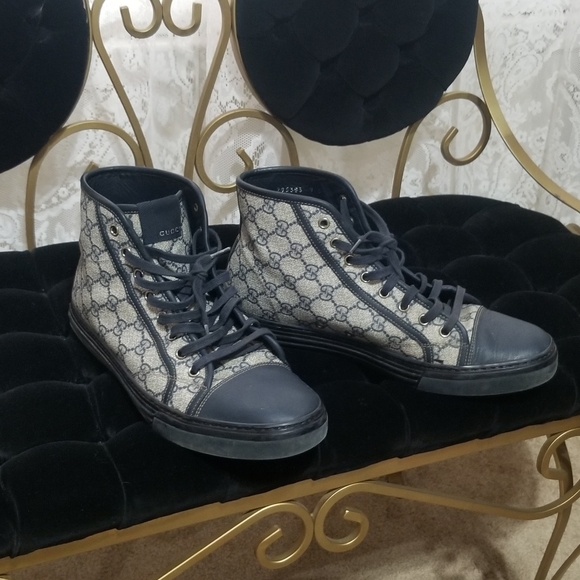 Gucci mens monogram high top - Picture 2 of 13